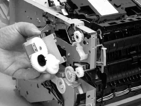 Ремонт узла привода лазерного принтера