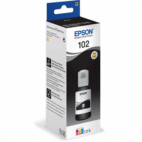 Чернила EPSON (106Bk) L7180 (95 мл, Фото-черный) C13T00R140 Оригинал