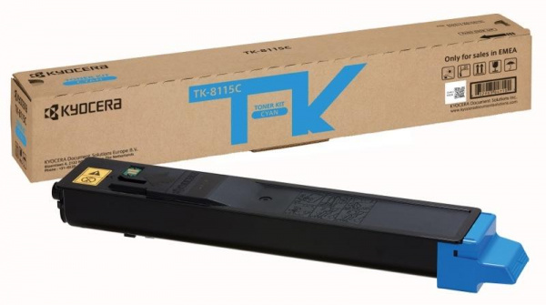 Картридж лазерный KYOCERA TK-8115C Голубой (6 000 страниц) Оригинал