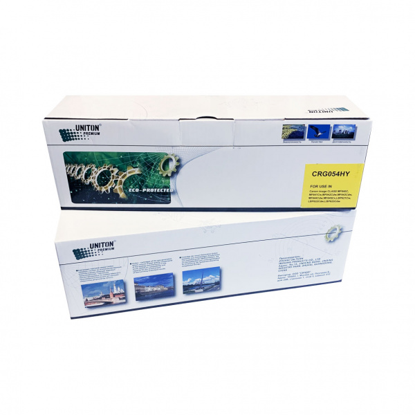 Картридж лазерный CANON LBP-621CW (054HY) Желтый (2 300 страниц) UNITON Premium