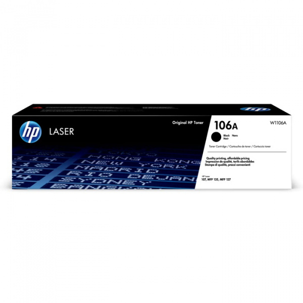 Картридж лазерный HP 106A (W1106A) Черный (1 000 страниц) Оригинал