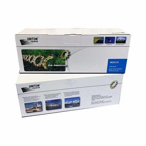 Картридж лазерный HP 415X (W2031X no chip) Голубой (6 000 страниц) UNITON Premium